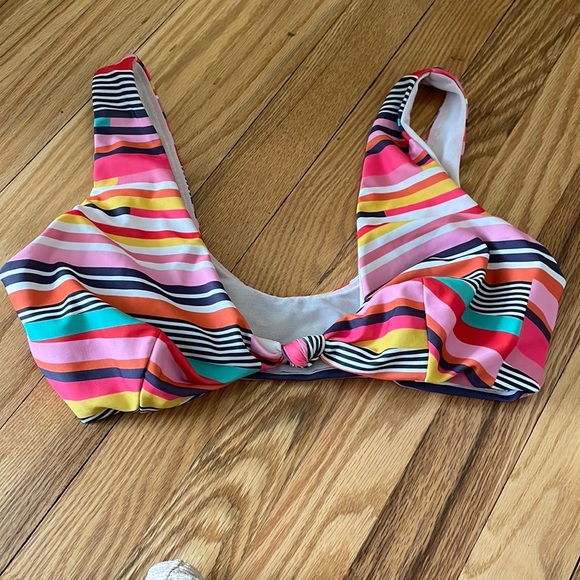 ASOS Other - ASOS Striped Knotted Bikini Top